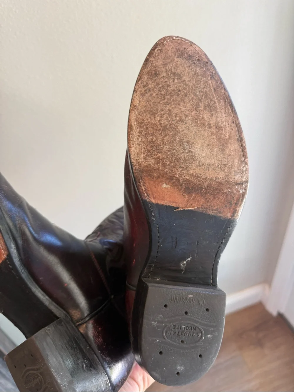 Tony Lama TL7923 Black Cherry Antique Regal Calf Cowboy Boots Men’s 10 B USA